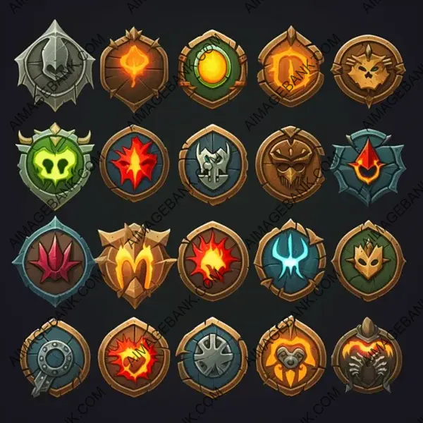 Stylized Rune Assets and Emblems Representing Your Game