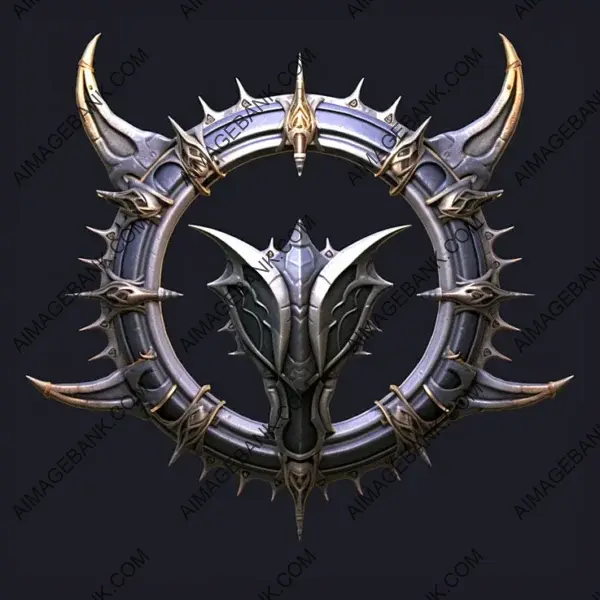 Metal Ring Warcraft Shield in AI and PNG Formats