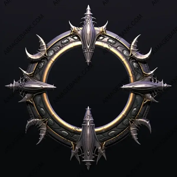 Game Props: Metal Ring Warcraft Shield for Enthusiastic Players