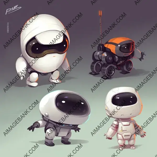 Chibi Fun: Wall-E, Eva, Drone, and Jetpack