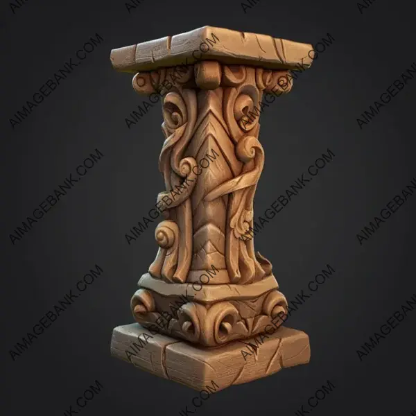 Stand Tall: Wooden Column Ornament Props