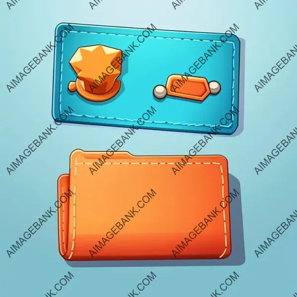 Orange Pouch: Isometric Wallet Icon