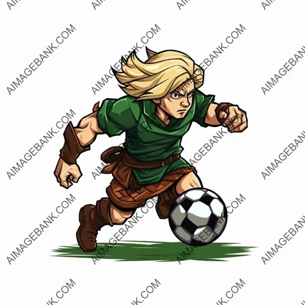 Game Props: Unique Middle-Earth Elven Soccer Player Style