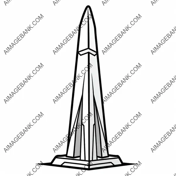 Game Props: Colored Cartoon-Style Obelisk in 2D RPG