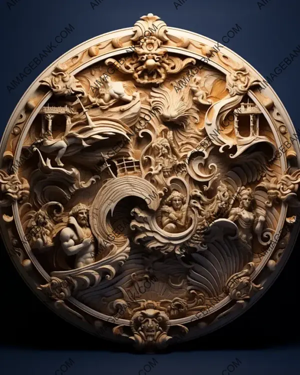 Aeneas&#8217; Shield Crafted in a Timeless Depiction