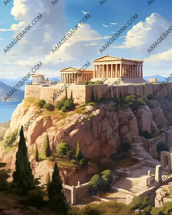 Artistic Representation of the Athenian Acropolis