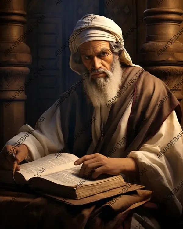 Antique-Style Portrait of Averroes Ibn Rushd