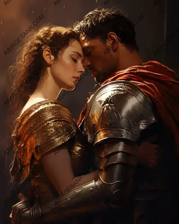 Captivating Poignant Portrait: Hector and Andromache