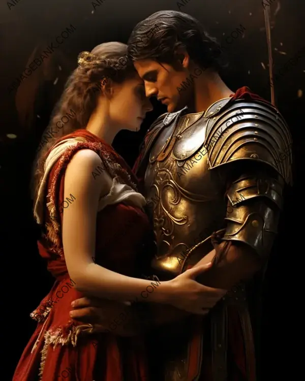 Poignant Portrayal of Hector and Andromache: Timeless Beauty