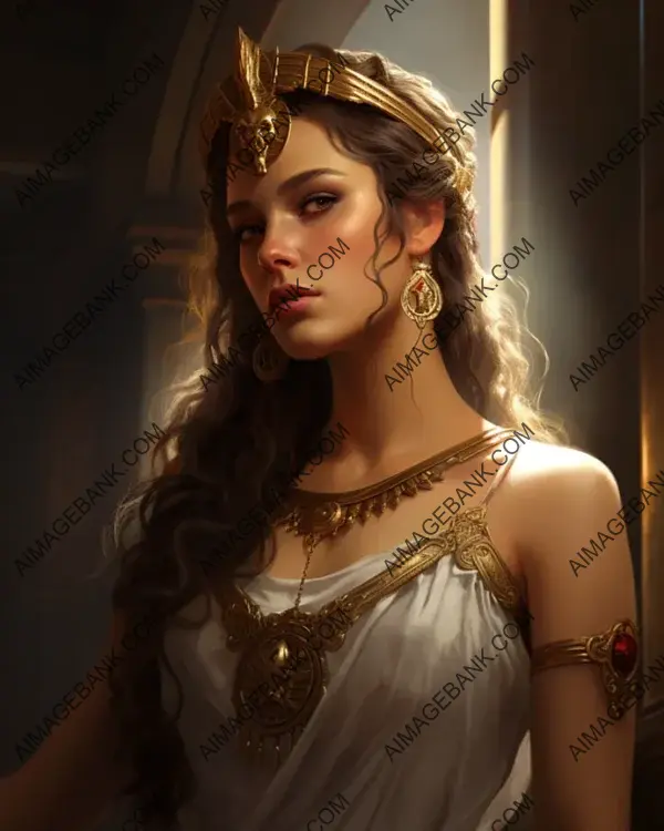 Captivating Timeless Portrait: Helen of Troy