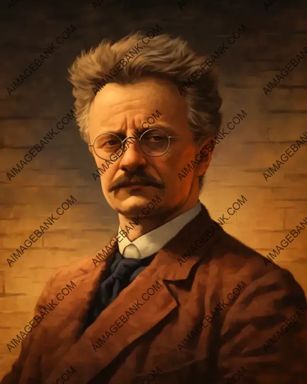 Dive into Artistic Sepia-Toned Portraits by Leon Trotsky