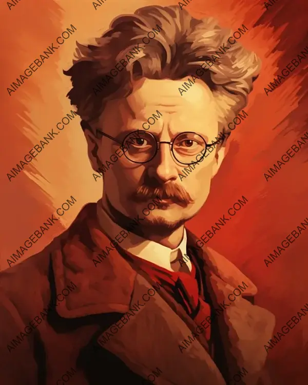 Explore Artistic Sepia-Toned Portraits Crafted by Leon Trotsky