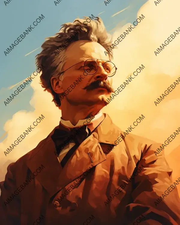 Discover More About Artistic Sepia-Toned Portraits by Leon Trotsky