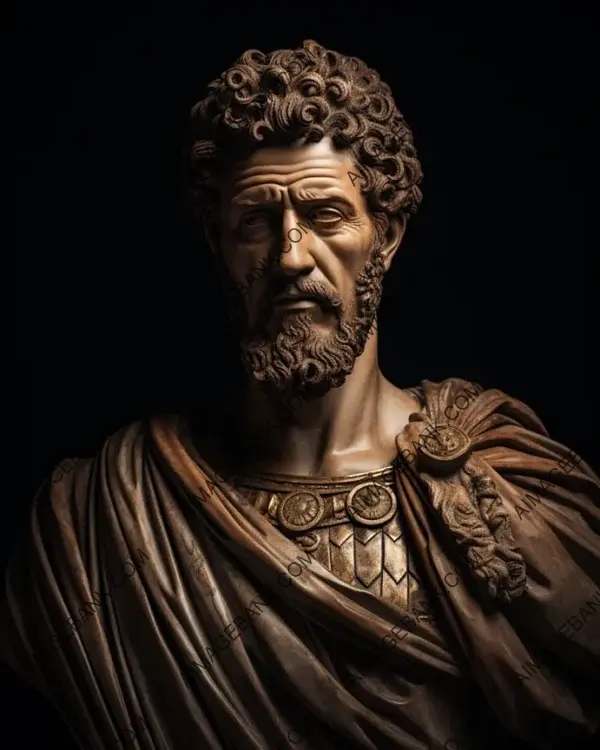 Marcus Aurelius&#8217; Sepia-Toned Artistic Depictions Explored