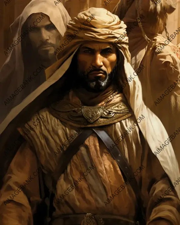 Explore the majesty of Saladin&#8217;s craft in this sepia-toned masterpiece.