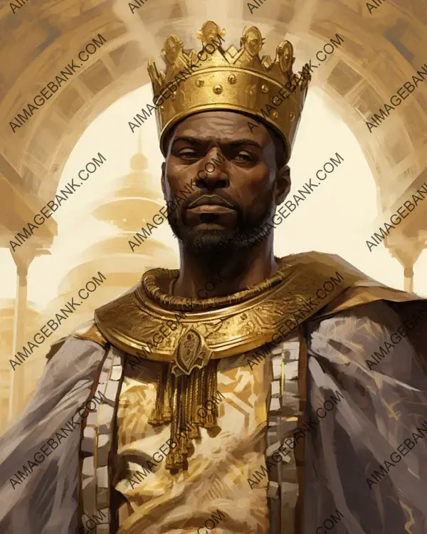 Mansa Musa&#8217;s sepia-toned artistry in historical portraits.