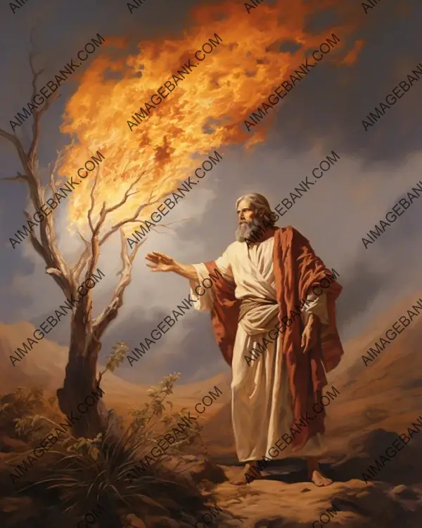 Moses&#8217;s artistry brings the biblical story of the burning bush to life.