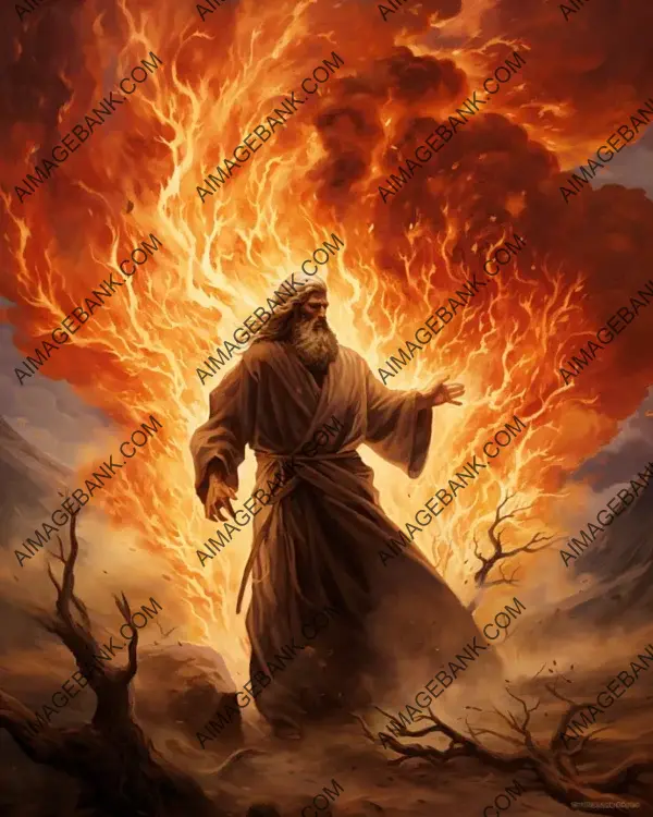 Moses&#8217;s artistry brings the biblical story of the burning bush to life.