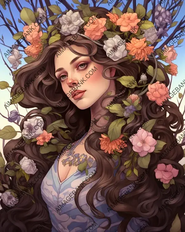 Persephone&#8217;s illustration brings scenes with her to life vividly.