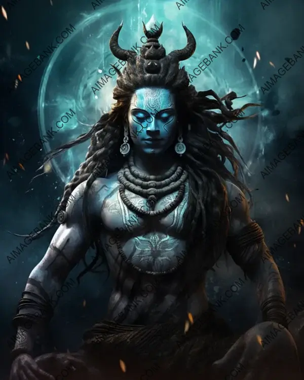 Shiva&#8217;s portrayal reflects the powerful essence of Hinduism.