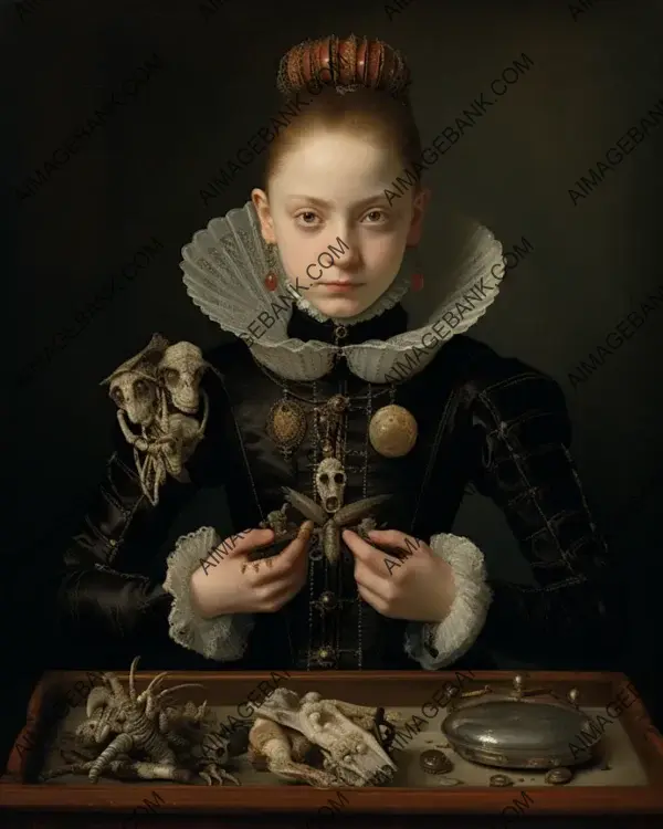 Sophonisba Anguissola&#8217;s portrayal reflects the captivating essence of her art.