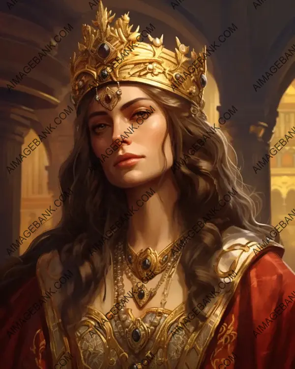 Theodora&#8217;s antique-style representation in historical visuals is captivating.