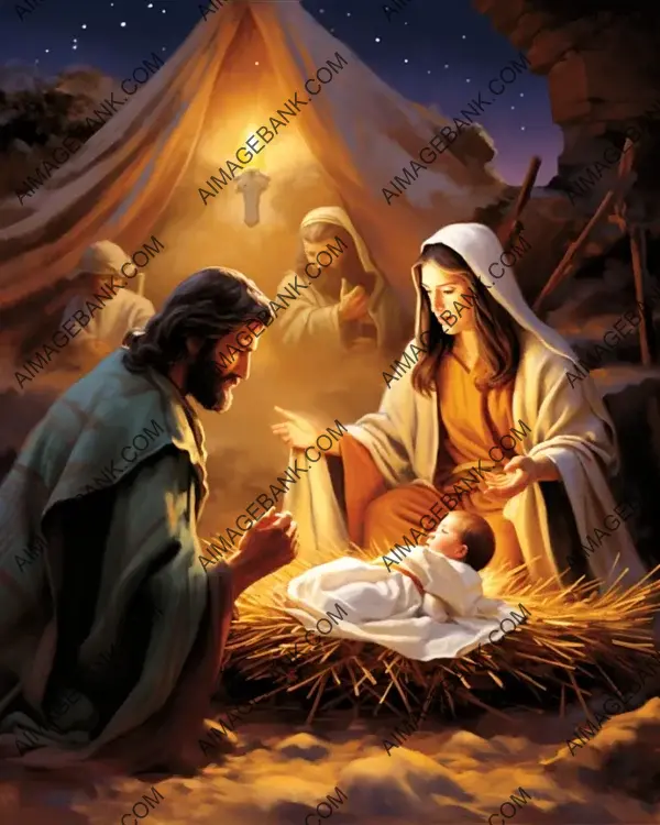 Nativity&#8217;s artistic depictions in historical visuals.