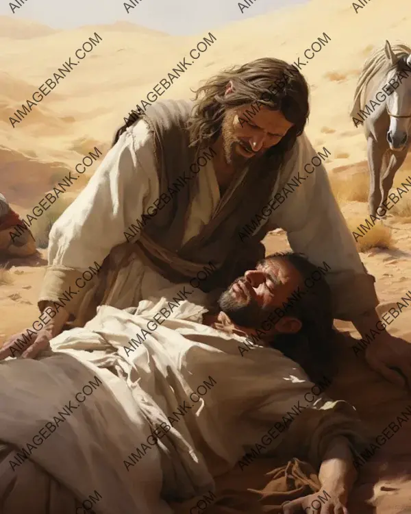 Parable of the Good Samaritan creates images that depict the essence of the parable in history.