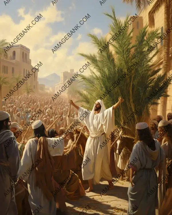 Triumphal Entry into Jerusalem produces artwork that portrays the historic triumph.