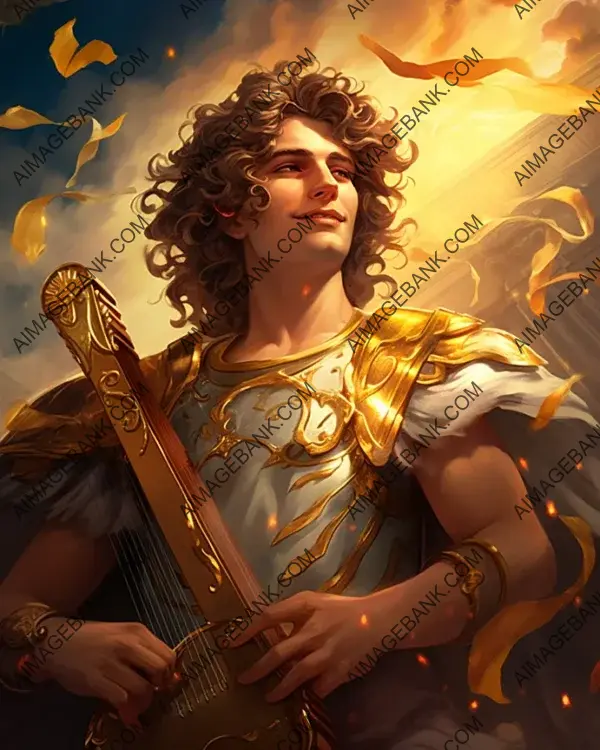 Apollo&#8217;s radiant portrayal captures the timeless appeal of the god of light.