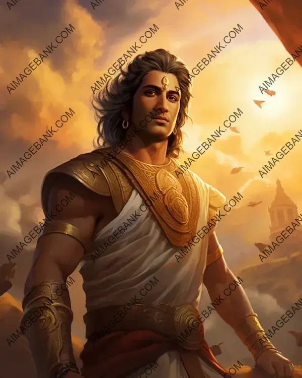 Chandragupta Maurya&#8217;s artistic representation reflects the significance of his rule in history.