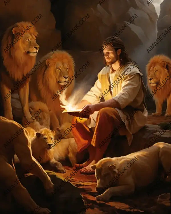 Daniel&#8217;s visual representation of the lion&#8217;s den produces a historical narrative with depth.