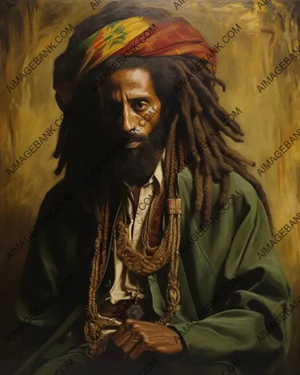 Haile Selassie&#8217;s Artistry Captures the Majesty and Historical Significance of His Reign.