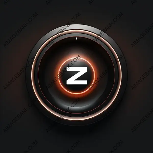 Isolated Black Background Awesome Zoom Icon for Designs.