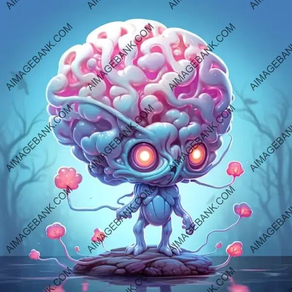 Immerse in the charm of cute and cartoonish brains.