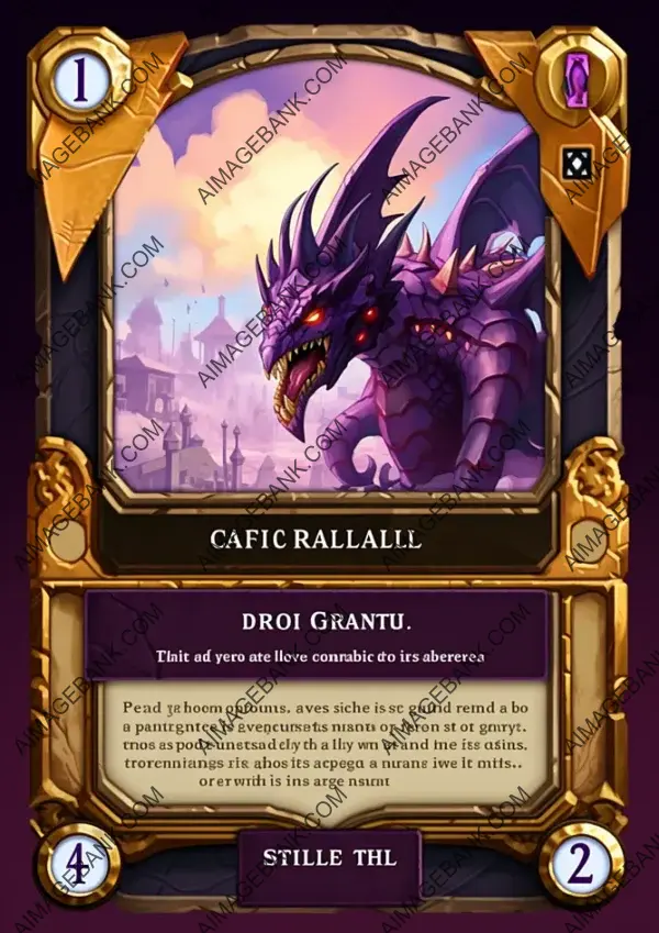 Embark on an enchanting journey with this indie trading card.