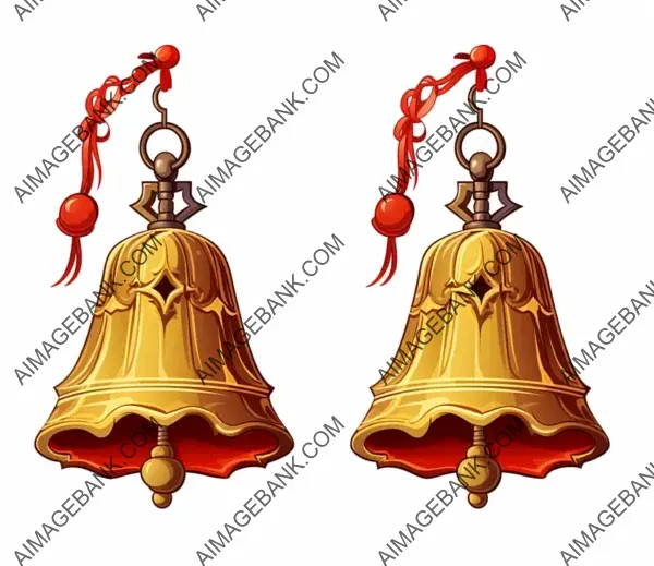 PNG Bells with Ephemeras Style