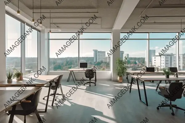 Well-Lit Office Space with a Dedicated Meeting Area