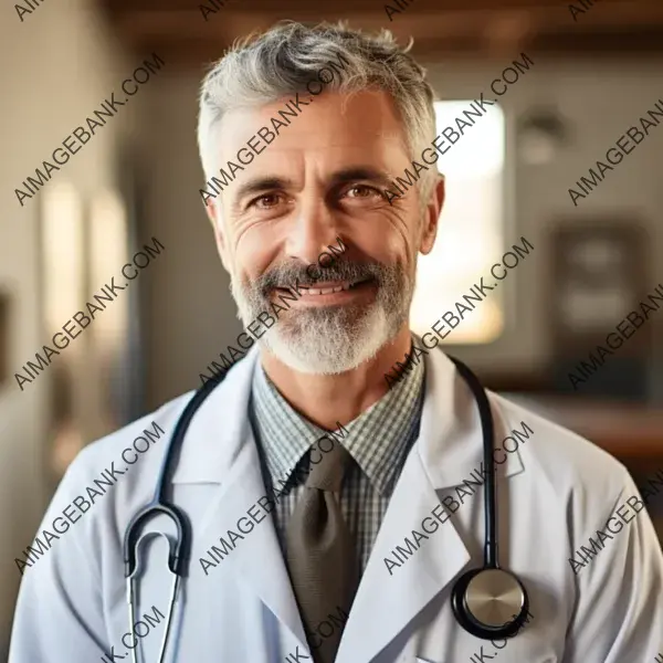 Smiling Middle-Age Primary Care Doctor Offering Care and Support