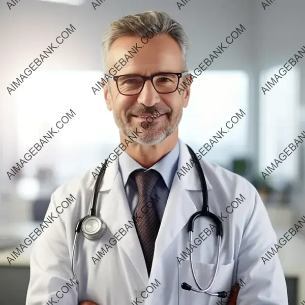 Middle-Aged Primary Care Physician with a Positive and Friendly Attitude