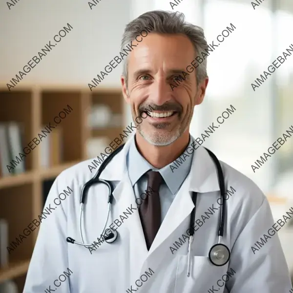 Smiling Middle-Age Primary Care Physician Offering Support