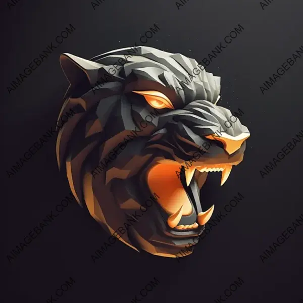 Sabretooth Tiger Logo in 3D: A Bold and Memorable Symbol