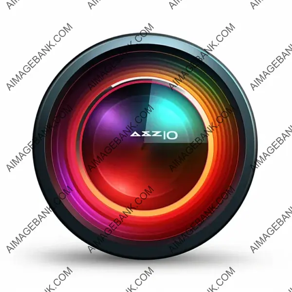 Stunning Zoom Icon Isolated on 0a0a0a Background