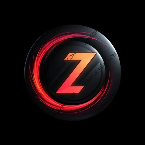 Isolated Zoom Icon: Clean and Striking Design on Black Background