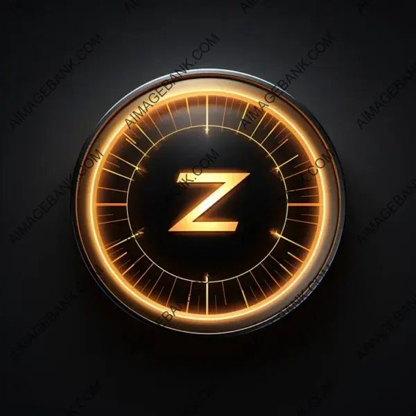 Zoom Icon Isolated: A Stylish and Modern Design on Black Background