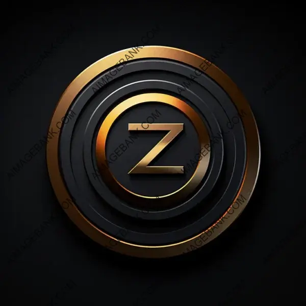 Zoom Icon Isolated with a Sleek and Minimalistic Design on Black Background