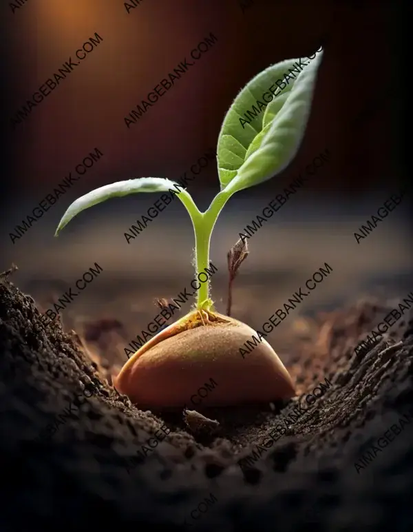 Witness the Miracle of a Seed Sprout as It Pushes Through the Soil and Embarks on Its Journey