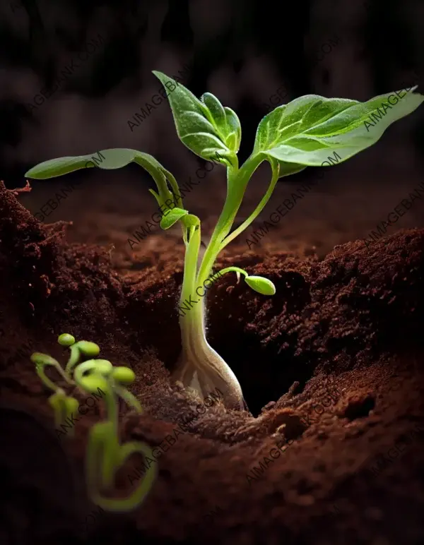 Step into the World of a Seed Sprout as It Emerges from the Ground