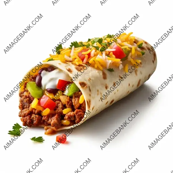 Flavor Explosion: Burrito Filled to Perfection.