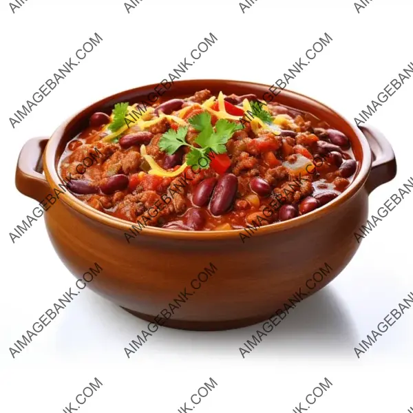 Chili Comfort: Hearty Stew with Ground Beef and Beans.